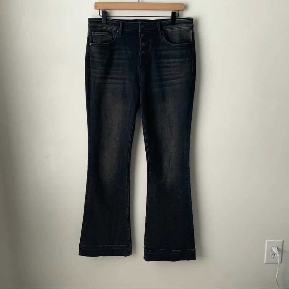 DRIFTWOOD Wyatt Mid-Rise Bootcut Jeans Dark Wash Black Size 30